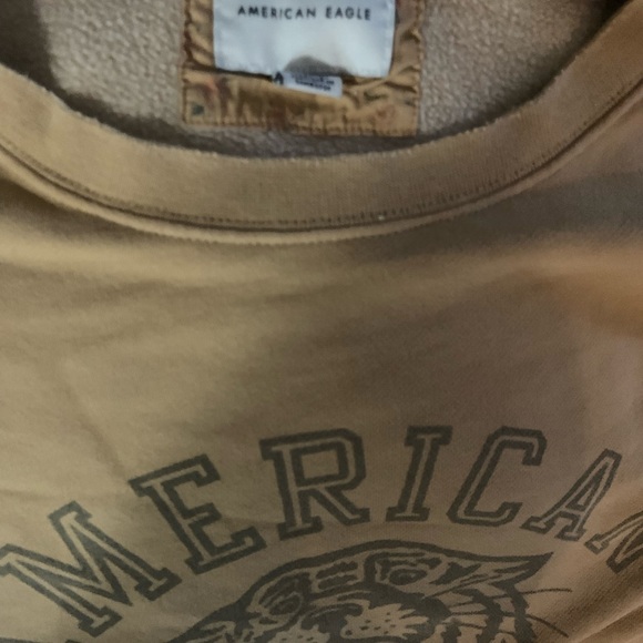American Eagle tan sweatshirt size M Adult - Picture 3 of 3
